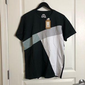 Black Grey White Patterned T-Shirt - New